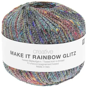 Fil complément à tricoter Creative Make It Rainbow Glitz -(...) - 02 B... pas cher