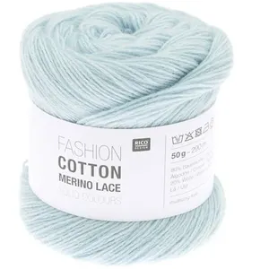 Rico Design Fashion Cotton Merino Lace Solid Colours de : Elégance et légèreté au bout des aiguilles(...) - 05 Bleu Clair