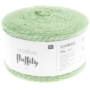 Coton à tricoter Creative FLUFFILY - 150 GR -(...) - 22 Vert pastel pas cher