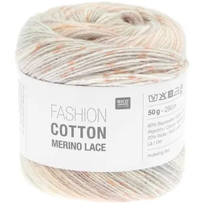 Rico Design Pelote de Coton et de laine Fashion Cotton Merino Lace -(...) - 09 Summer