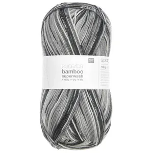 Pelote de laine à chaussettes à tricoter Superba bamboo superwash - 10...