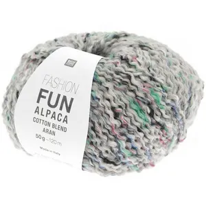 Pelote d'Alpage et de Coton à tricoter Fashion Fun Alpaca Cotton Blend aran -(...) - 007 Gris