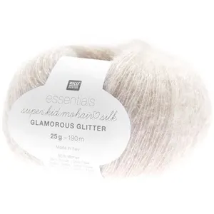 Fil à Tricoter ESSENTIALS SUPER KID MOHAIR LOVES SILK GLAMOROUS GLITTE...