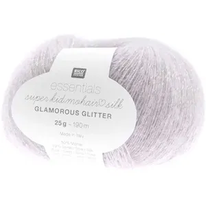 Fil à Tricoter ESSENTIALS SUPER KID MOHAIR LOVES SILK GLAMOROUS GLITTE...