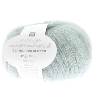 Fil à Tricoter ESSENTIALS SUPER KID MOHAIR LOVES SILK GLAMOROUS GLITTE...