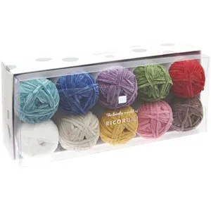 Kit de 10 Pelotes de Fil Chenille Ricorumi Nilli Nilli Rainbow - Multi...