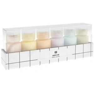 Rico Design Acrylini - Set pastel - 6 pots