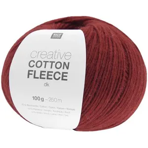 Pelote de coton Creative Cotton Fleece dk - 100 GR - 11 Rouge Brodeaux...