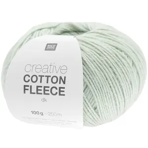 Pelote de coton Creative Cotton Fleece dk - 100 GR - 12 Vert Menthe - ...