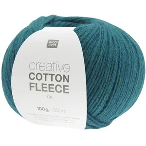 Pelote de coton Creative Cotton Fleece dk - 100 GR - 13 Bleu Pétrole -...