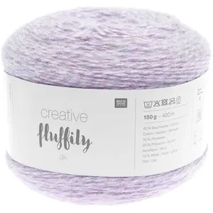 Coton à tricoter Creative FLUFFILY - 150 GR - 17 Violet Lilas Clair - ...
