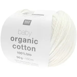 Rico Design Pelote de coton Baby organic cotton - 100% BIO -(...) - 09 Blanc