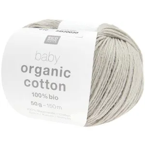 Pelote de coton Baby organic cotton - 100% BIO - Rico Design(...) - 10 Gris