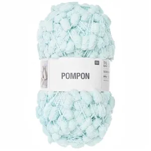 Fil à pompons à tricoter CREATIVE POMPON UNI 200 GR - 48 Vert Menthe -...