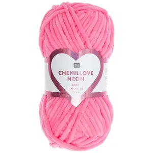 Découvrez la Douceur de la Pelote Velours Creative Chenillove Néon 50G...