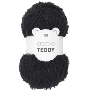 Fil à tricoter Creative Teddy - 100 Gr - Rico Design(...) - 07 Noir