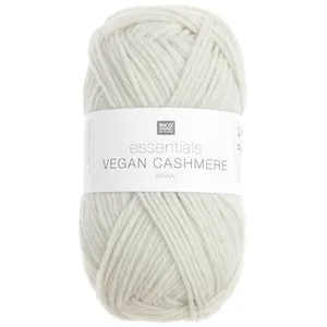 Fil à tricoter Essentials Vegan Cashmere aran - Rico Design 01 Creme -...