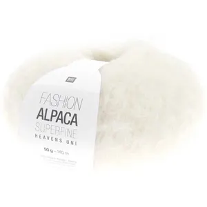 Fil de laine à tricoter Fashion Alpaca Superfine Heavens Uni - 01 Crem...