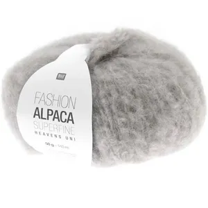 Fil de laine à tricoter Fashion Alpaca Superfine Heavens Uni - 09 Gris...