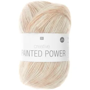 Rico Design Pelote de laine Creative Painted Power - 100GR -(...) - 010 Marron Snow
