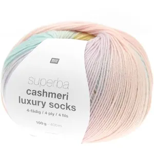 Pelote de Laine à Chaussettes Superba Cashmeri Luxury Socks 4 fils - 1...