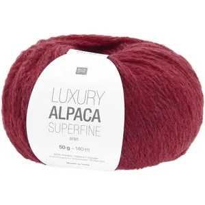 Fil de laine à tricoter LUXURY ALPACA Superfine Aran - 031 Rouge - 031...