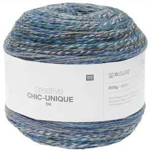 Rico Design Pelote de Laine à Tricoter Creative Chic Unique DK - 200GR