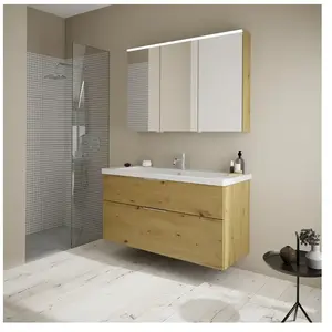 Burgbad Eqio Meuble avec vasque à poser et armoire de toilette, SFAN12...