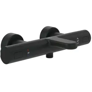Villeroy & Boch Mitigeur bain douche thermostatique  Universal rond Matt Black TU