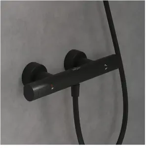Mitigeur douche thermostatique Universal rond Noir mat Villeroy & Boch pas cher