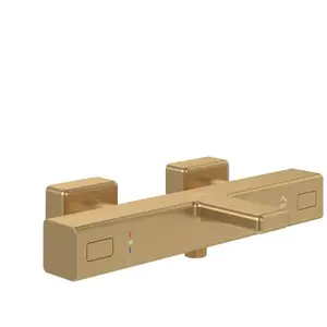 Comparateur de prix : Villeroy & Boch Mitigeur bain douche thermostatique Universal carré Brushed Gold TU