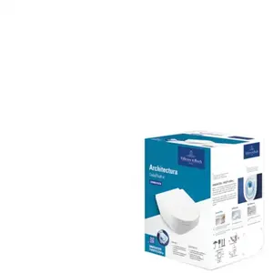 Villeroy & Boch Architectura Cuvette suspendue avec TwistFlush[e³], avec abattant WC, 4694CL01,