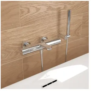 Villeroy & Boch Embrace Thermostat en applique, pour 2 sorties, TVT10800400061, pas cher