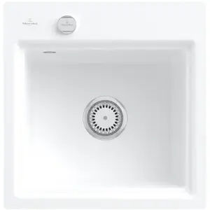 Villeroy & Boch Subway Style 50 S Flat Évier de cuisine, 335A2FRWHL13, pas cher