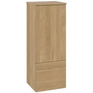 V&B Armoire murale avec structure de façade, charnière gauche Antao 41,4x104x35,6cm, couleur WBP Lac, chêne miel
