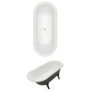 Villeroy & Boch Hommage Baignoire en îlot, ovale, UBQ180HOM7WR7V-01, pas cher