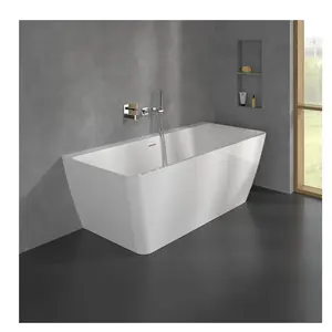 Villeroy & Boch Subway 3.0 Baignoire semi-îlot avec tablier, UBQ180SBW... pas cher