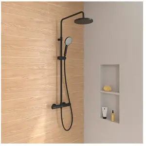 Villeroy & Boch Embrace Colonne de douche, Mitigeur thermostatique Ø 230 mm, TVS108011000K5, pas cher