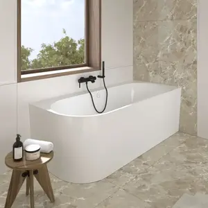 Villeroy & Boch Somera Baignoire d’angle, avec tablier, angle à droite... pas cher