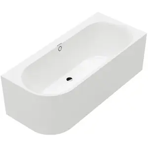 Villeroy & Boch Somera Baignoire d’angle avec tablier, UBQ180SOM9CR00VDRW, pas cher