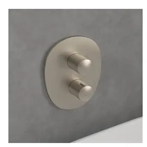 Comparateur de prix : Villeroy & Boch Mitigeur thermostatique encastré 2 voies  Antao Brushed Nickel Matt TU