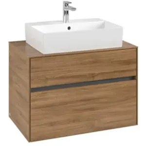 Villeroy & Boch Collaro Meuble sous-vasque, 2 tiroirs, C12400RH, pas cher
