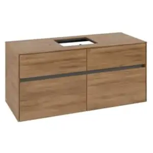 Villeroy & Boch Collaro Meuble sous-vasque, 4 tiroirs, C12800RH, pas cher