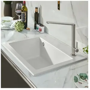 Villeroy & Boch Subway 60 S Évier de cuisine, 330901SMHL4, pas cher