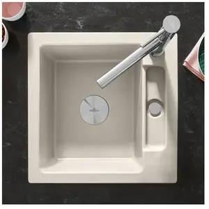 Villeroy & Boch Siluet 50 S Flat Évier de cuisine, 33451FKRHL1, pas cher