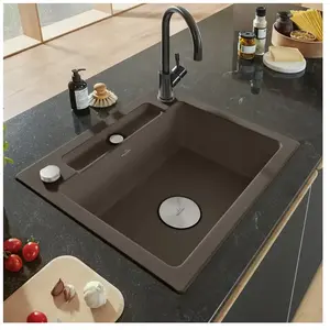 Villeroy & Boch Siluet 60 S Évier de cuisine, 334602TRHL12, pas cher