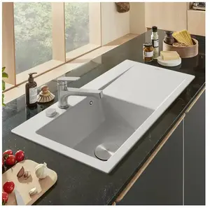Villeroy & Boch Subway Style 50 Évier de cuisine, 335202SMHL23, pas cher