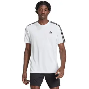 T-shirt adidas Train Essentials 3 manche courte blanc gris foncé - M