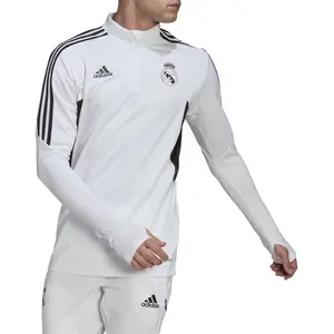 adidas Training Top Real Madrid - Sweat de football blanc L pas cher