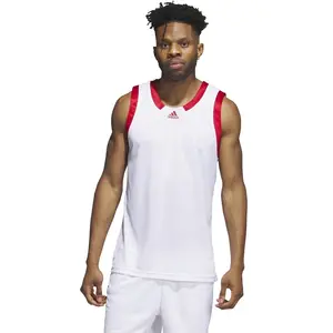 Comparateur de prix : adidas Homme Basketball Icon Squad Jersey Aeroready, White/Team Power Red/Team Power Red, M Tall